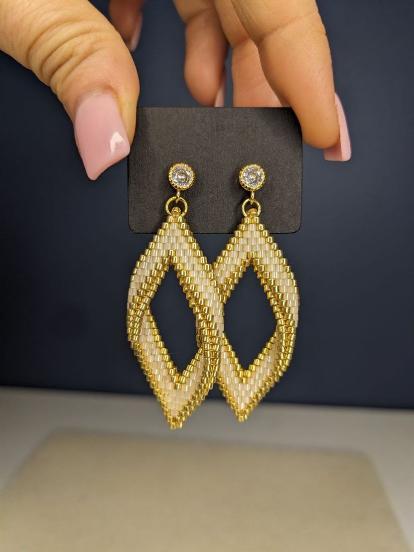 Сережки з бісеру